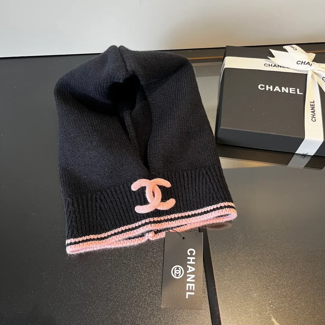 💰70¥ Chanel pullover woolen hat, dual-purpose hat and scarf, very cost-effective