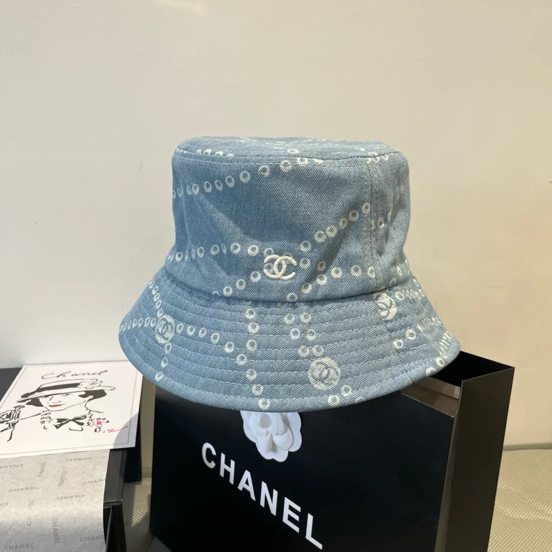 💰80¥ Chanel denim bucket hat, new model in 25 years, head circumference 57cm