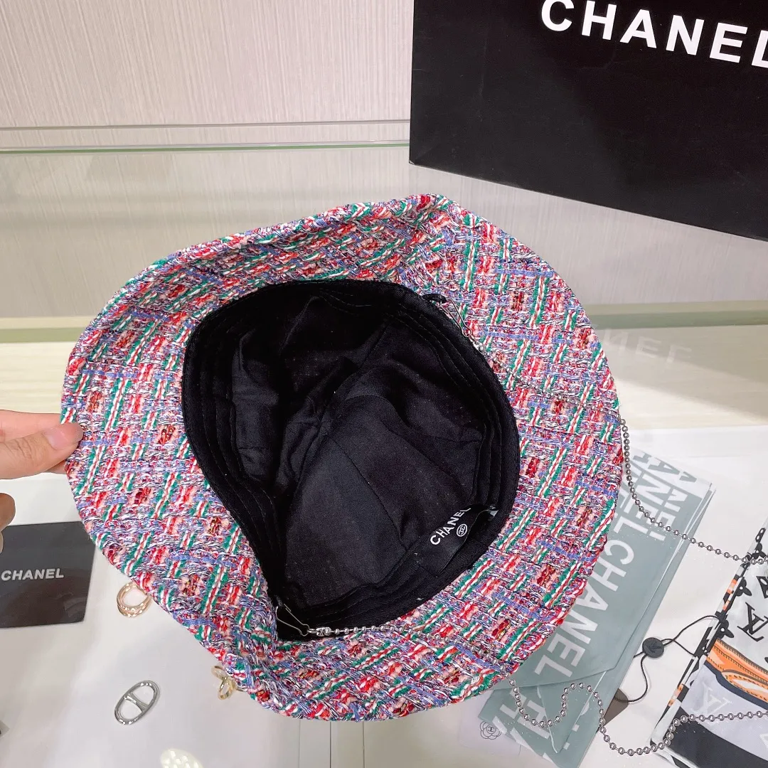 P70 Chanel Chanel 2023 autumn and winter new lady style fisherman hat, foldable, easy to carry when traveling, head circumference 57cm