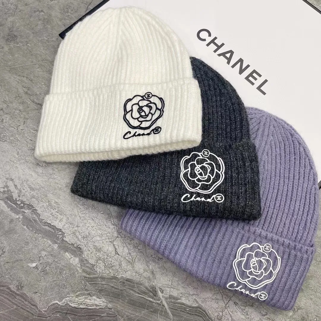 Special price P50💛 Comes with dust bag [CHANEL Chanel] 2022 autumn and winter new simple woolen hat, super hot 💖 first-class texture, very easy to match when going out!