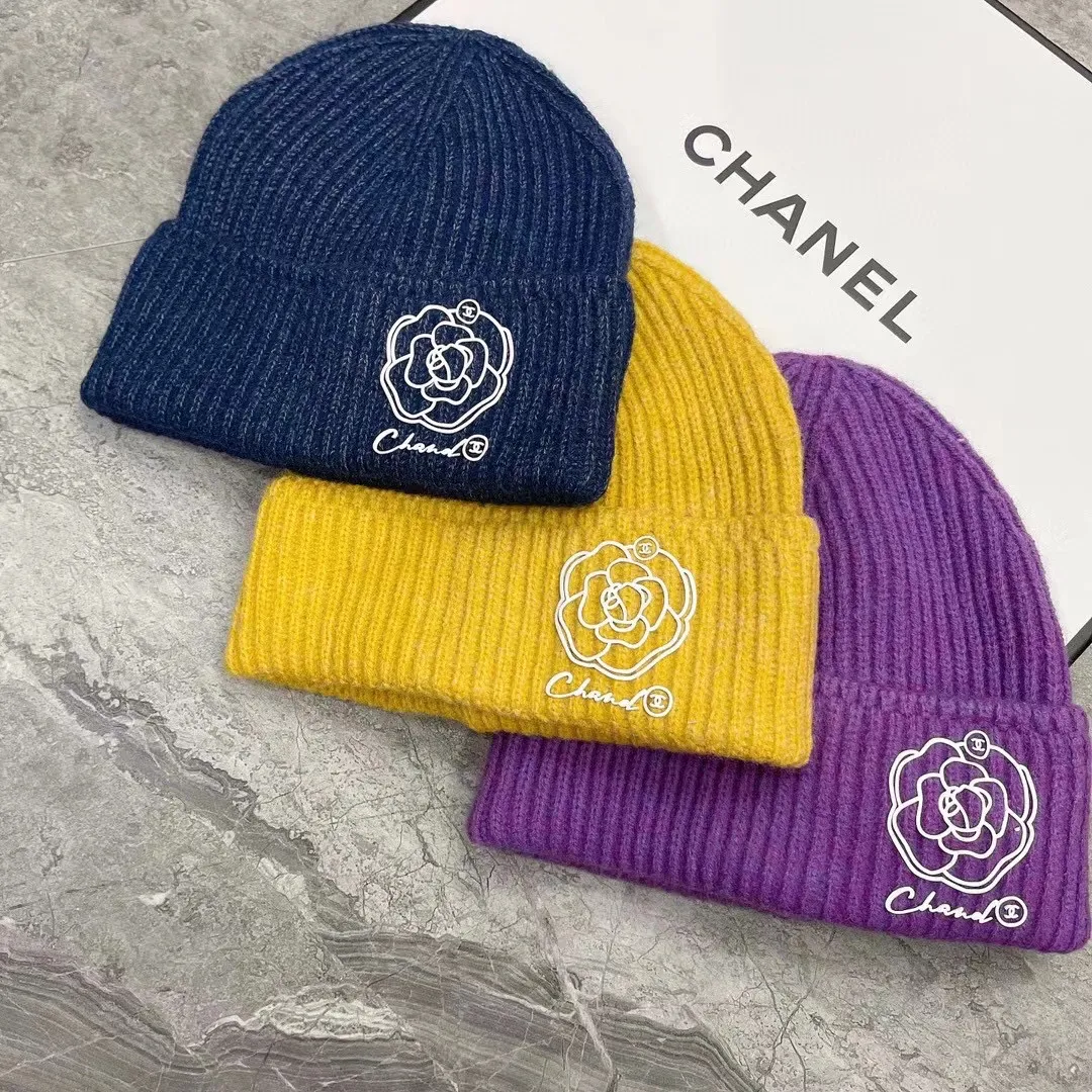 Special price P50💛 Comes with dust bag [CHANEL Chanel] 2022 autumn and winter new simple woolen hat, super hot 💖 first-class texture, very easy to match when going out!