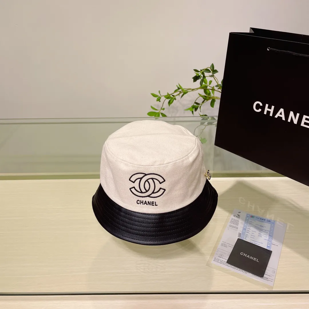 🉐70 CHANEL Chanel new autumn and winter original single internet celebrity popular bucket hat🌹Small fragrant style bucket hat😍👍Simple and elegant👈🏻👍Casual and fashionable👩Trendy and versatile