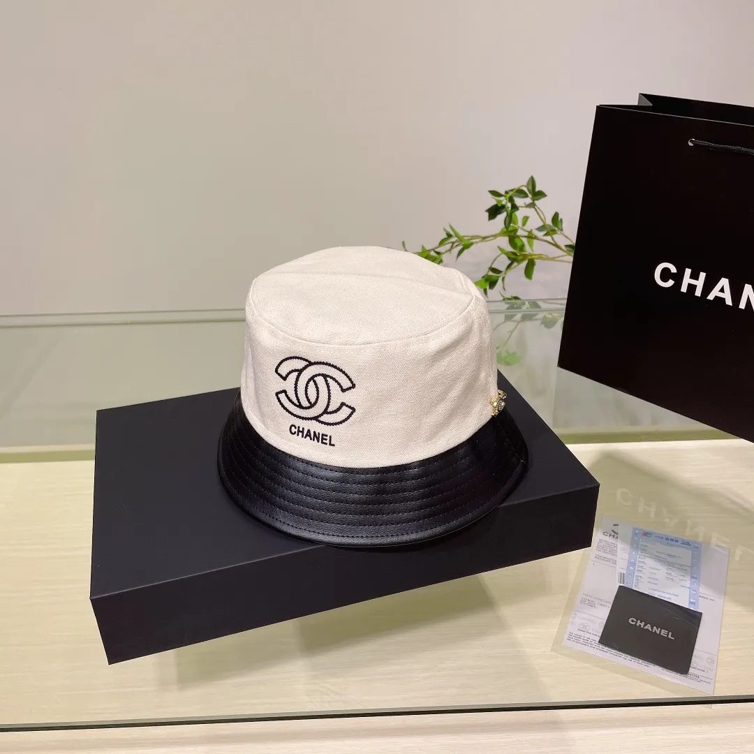 🉐70 CHANEL Chanel new autumn and winter original single internet celebrity popular bucket hat🌹Small fragrant style bucket hat😍👍Simple and elegant👈🏻👍Casual and fashionable👩Trendy and versatile