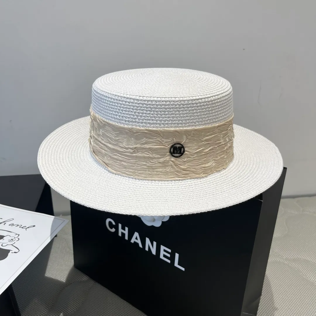 💰110¥ Chanel's new double M flat hat, sunshade hat, head circumference 57cm