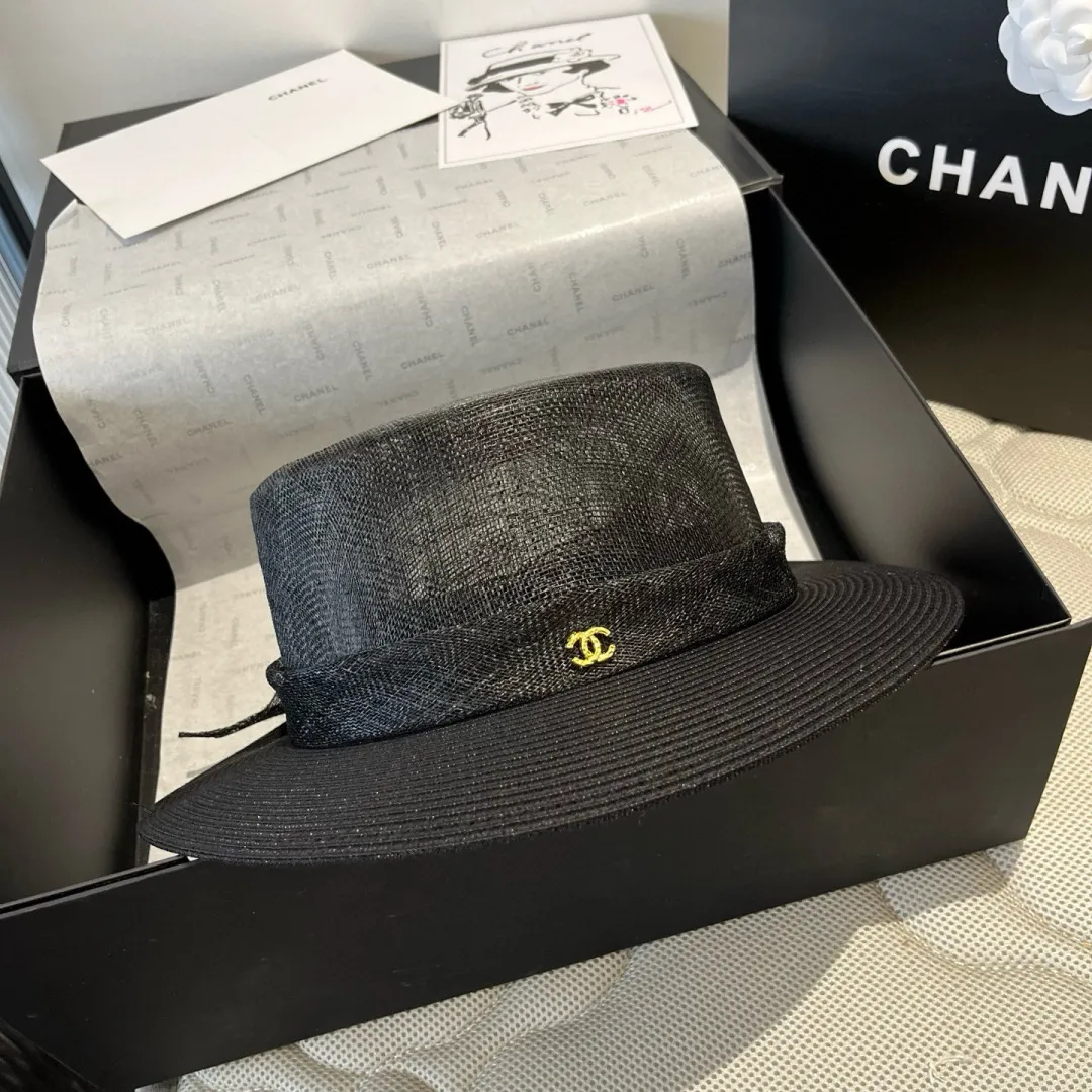 💰220¥ Chanel linen hat, advanced customization, head circumference 57cm