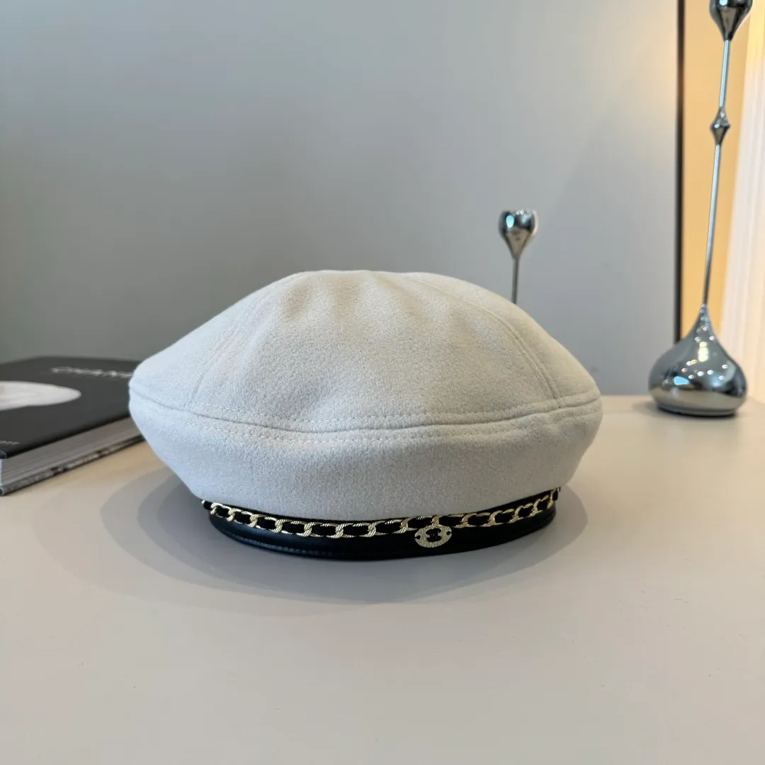 💰100¥ Chanel wool beret, small fragrant chain beret, head circumference 57cm