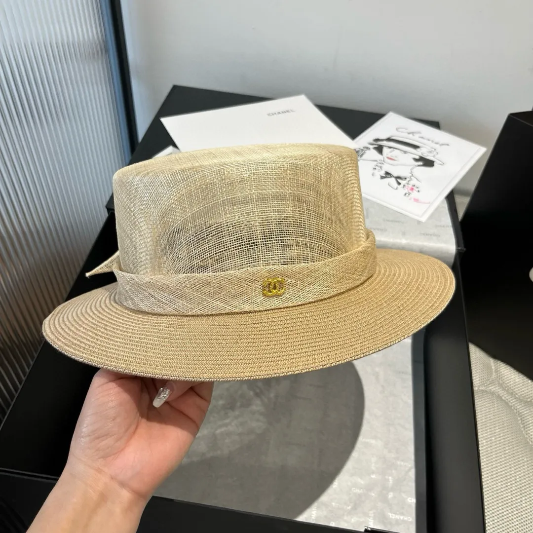 💰220¥ Chanel linen hat, advanced customization, head circumference 57cm