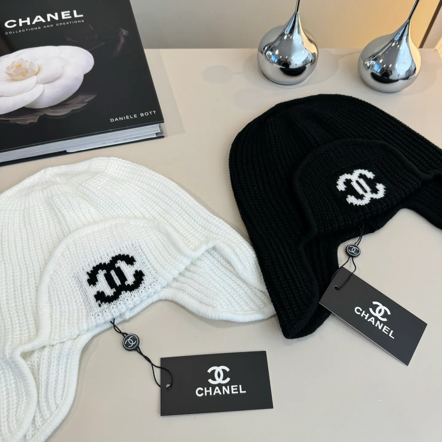 💰70¥ Chanel knitted beanie, ear protection hat
