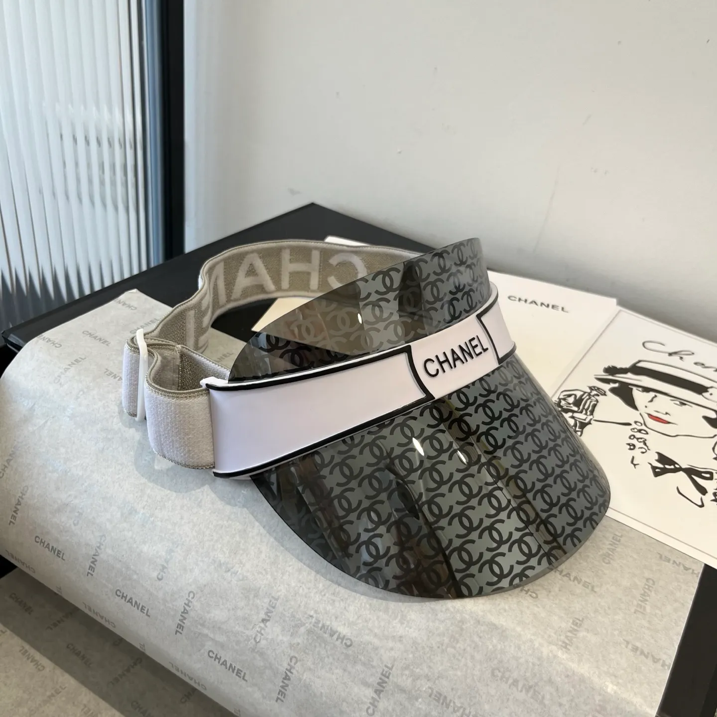 💰130¥ Chanel lens sun hat, advanced customization, adjustable, a must-have item for fashion bloggers