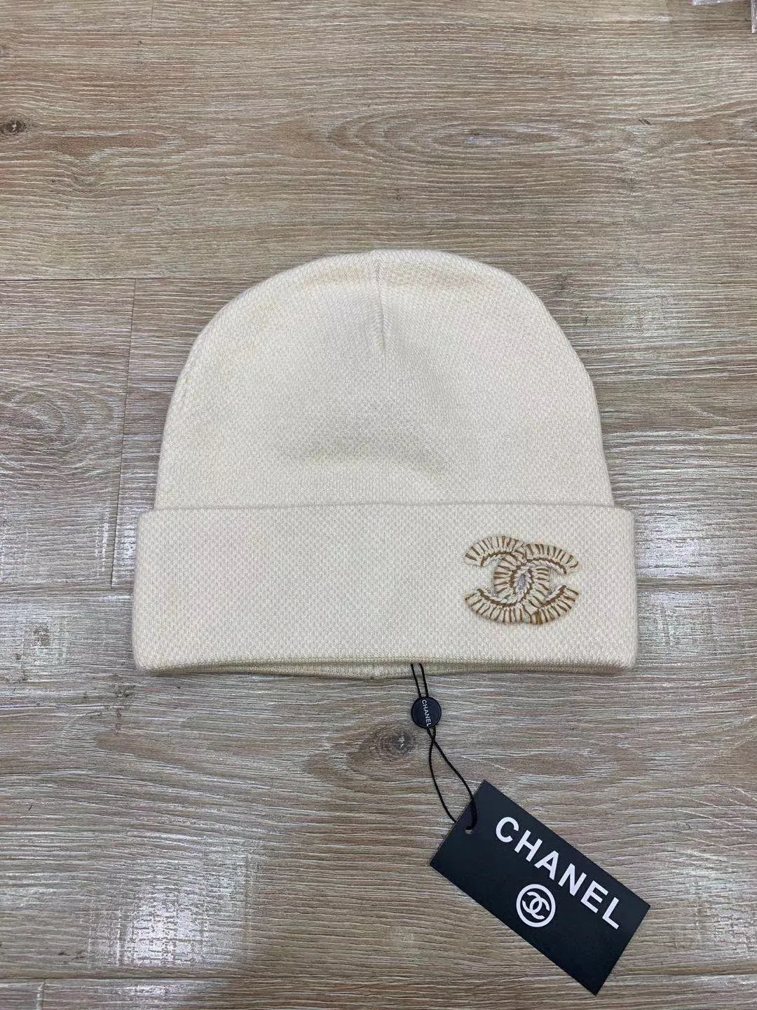🉐90💛 Comes with dust bag [CHANEL Chanel] 2023 autumn and winter new style wool knitted beanie of the same style as the big brand, complete with tags ~ perfect for going out on the street!