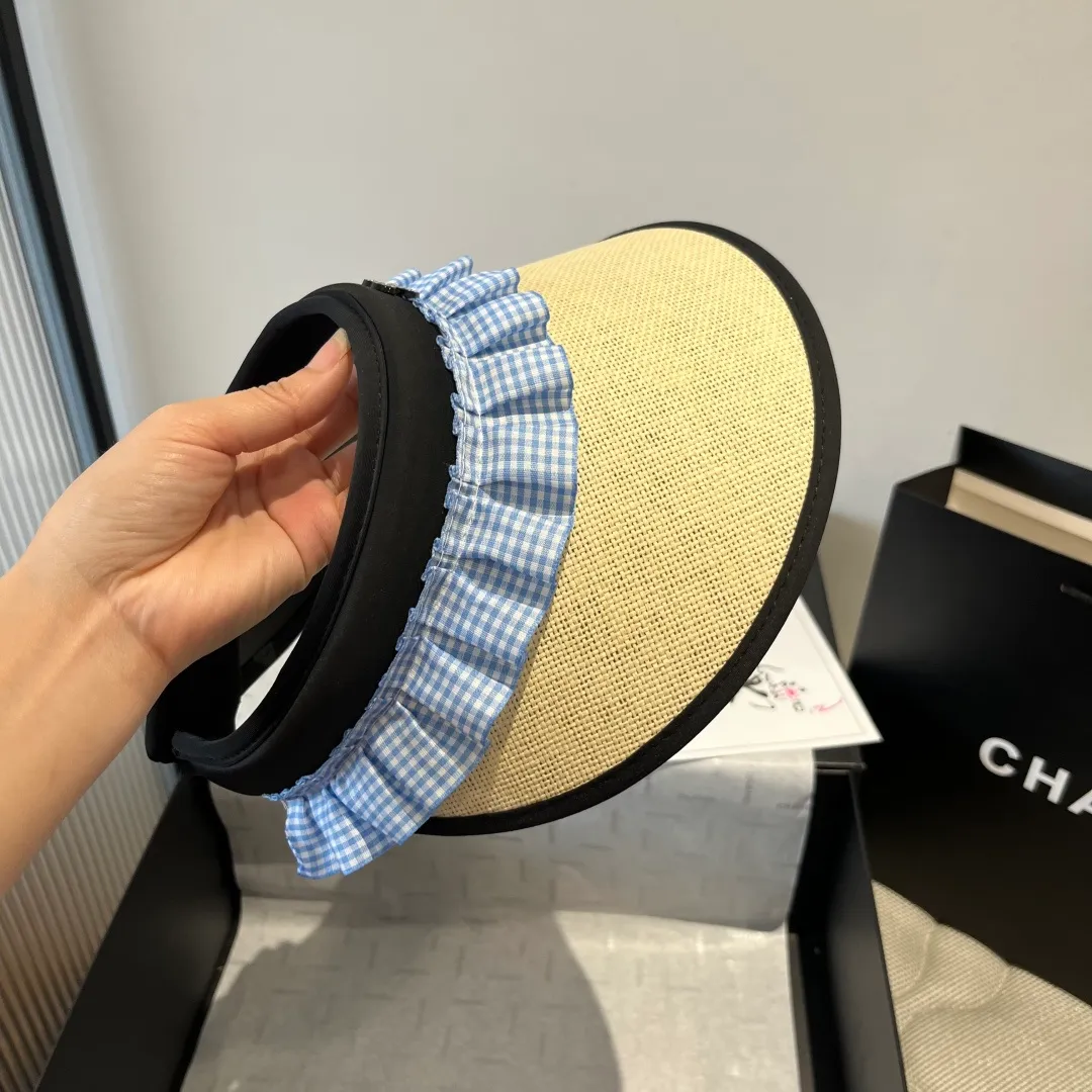 💰100¥ Chanel empty top sun hat