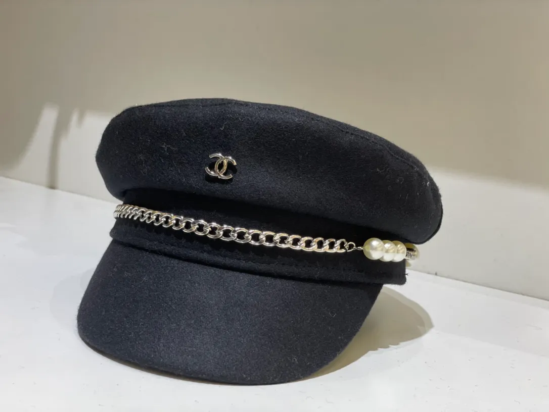 Special P80💛 Comes with dust bag [CHANEL Chanel] 2021 autumn and winter new wool big-name military hat, new model on the shelves, super easy to match, hurry up and get it