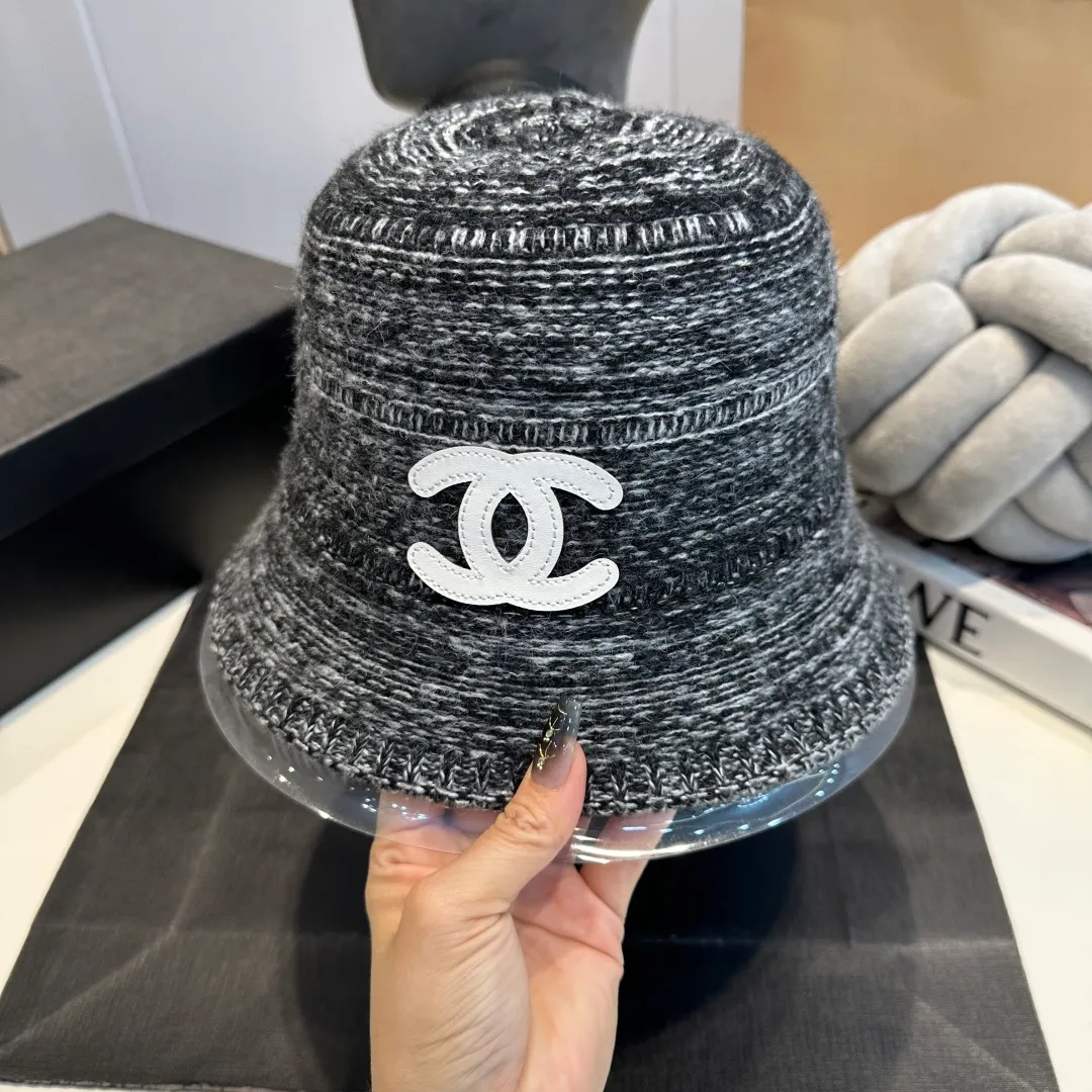 P60 CHANEL Chanel 2025 autumn and winter new style wool cashmere bucket hat, 🔆Quality goddess style ~ a must-have for going out on the street