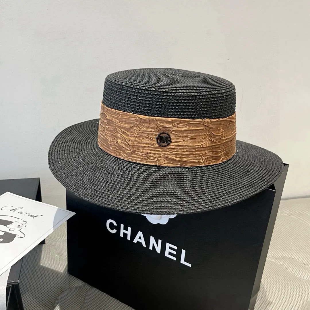 💰110¥ Chanel's new double M flat hat, sunshade hat, head circumference 57cm