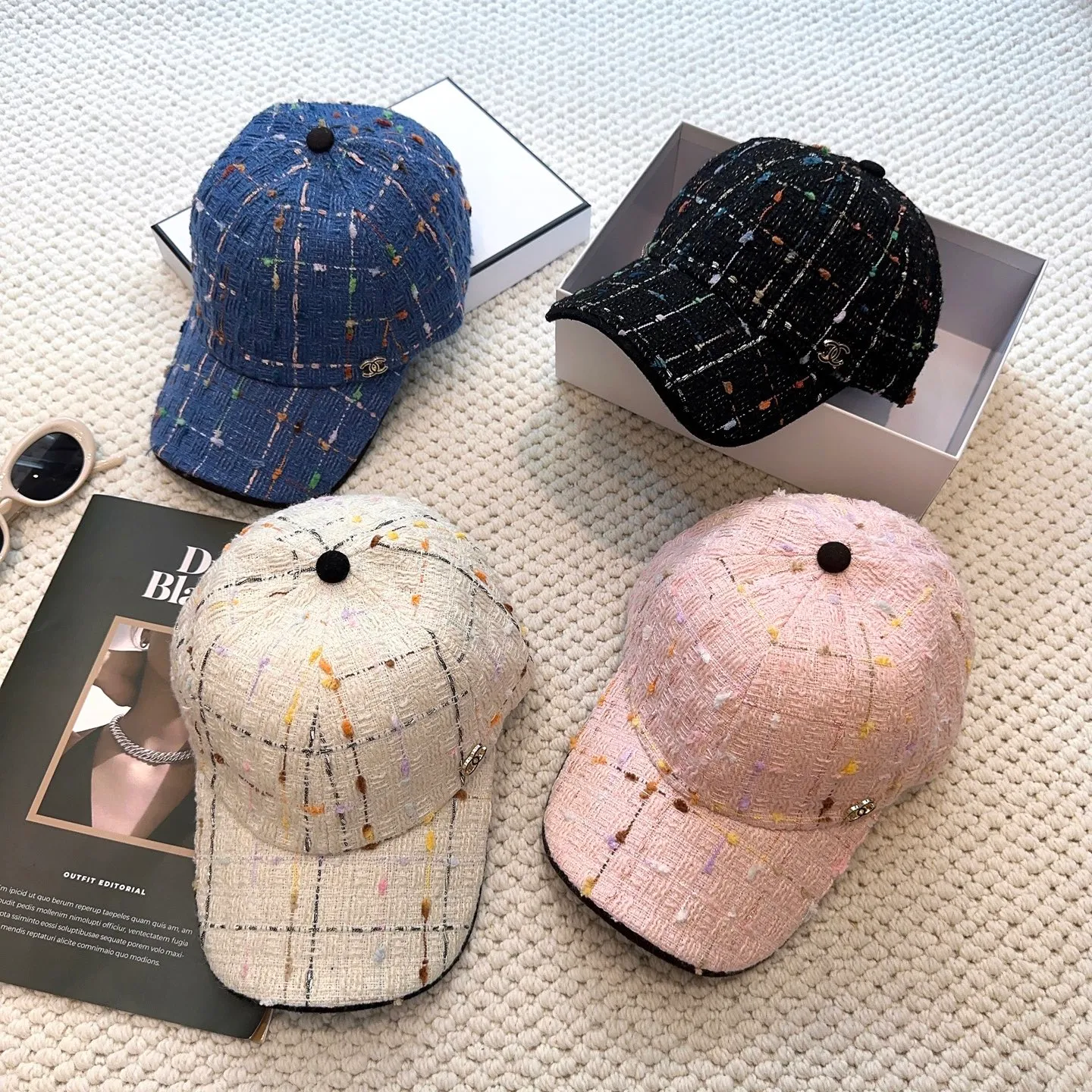 P60 CHANEL Chanel's new autumn and winter baseball cap, simple and elegant👈🏻👍casual and fashionable👩trendy and stylish👍Versatile style!
