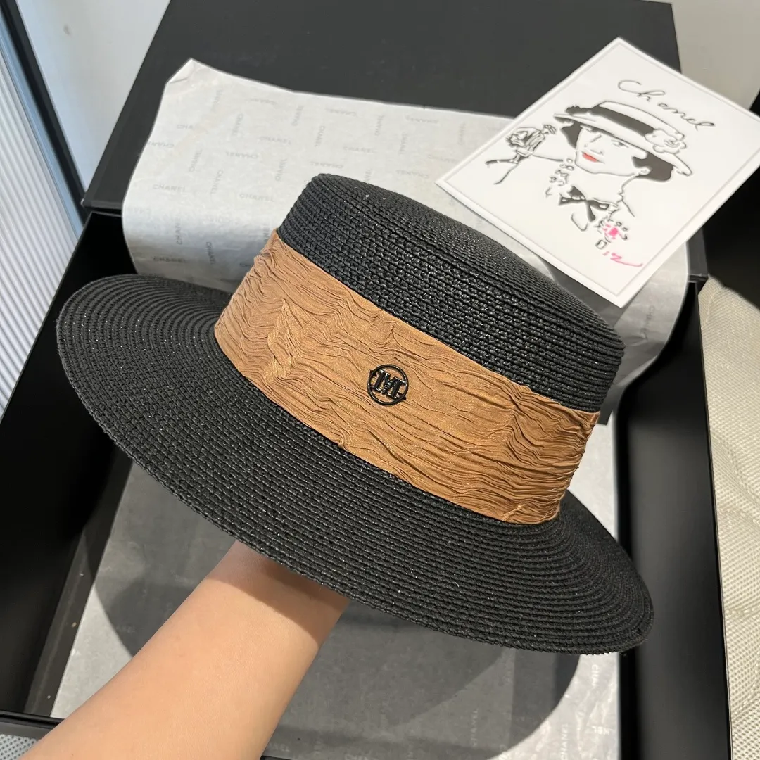 💰110¥ Chanel's new double M flat hat, sunshade hat, head circumference 57cm