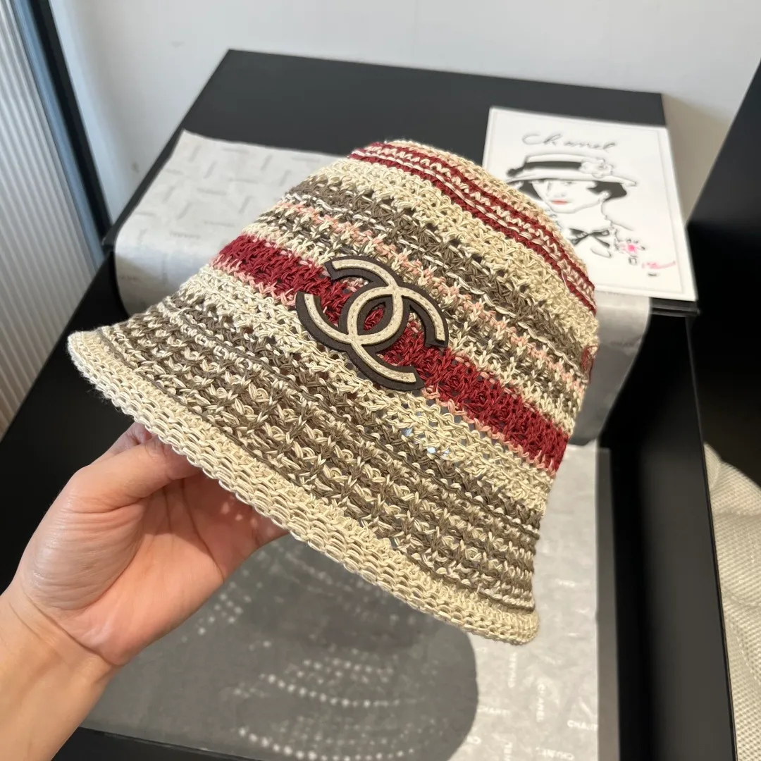 💰100¥ Chanel knitted bucket hat, head circumference 57cm