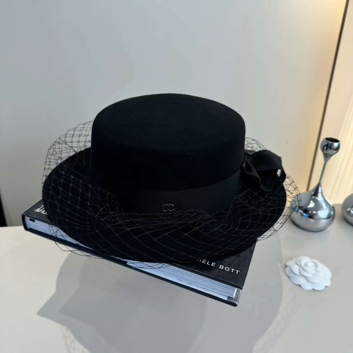 💰200¥ Chanel wool flat top, mesh hat, 100% wool🦙fabric% head circumference 57cm