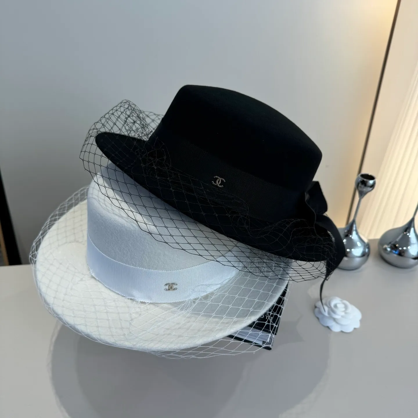 💰200¥ Chanel wool flat top, mesh hat, 100% wool🦙fabric% head circumference 57cm
