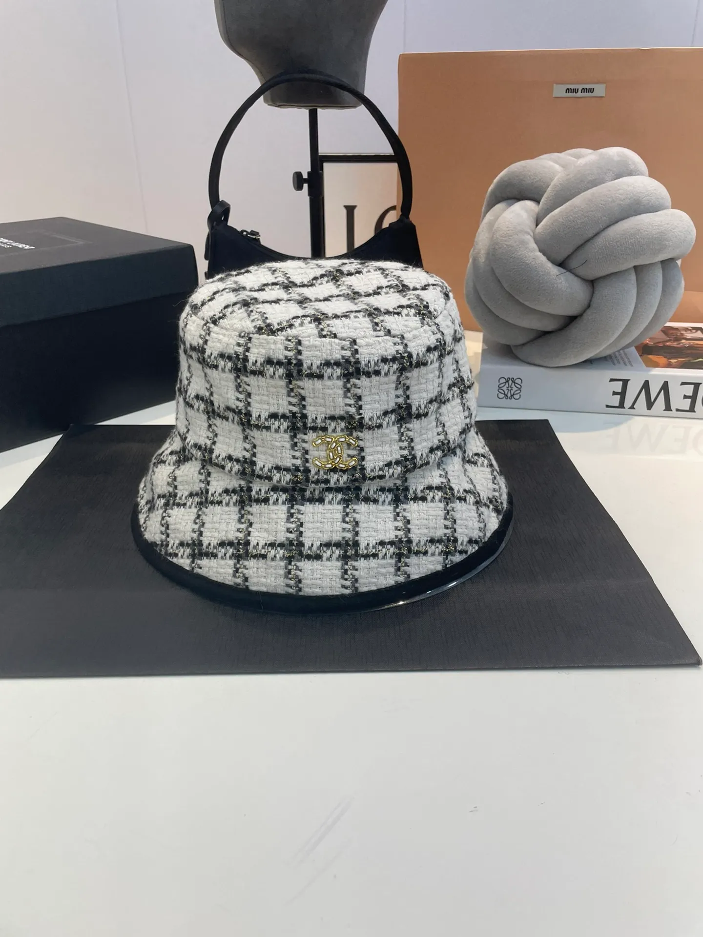 P60 Chanel Chanel 2022 autumn and winter new fisherman hat, plaid cold hat, quality YYdS and super cost-effective
