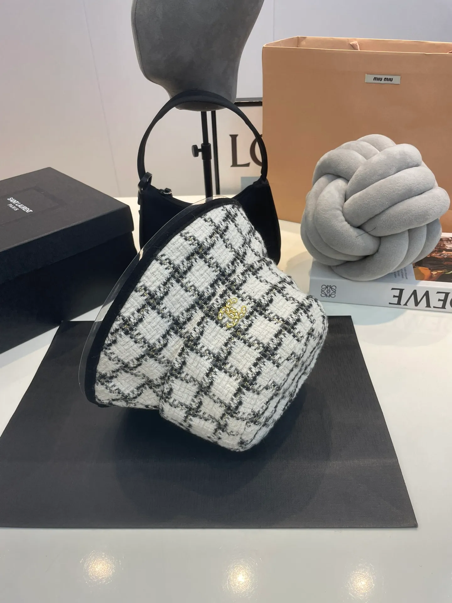 P60 Chanel Chanel 2022 autumn and winter new fisherman hat, plaid cold hat, quality YYdS and super cost-effective