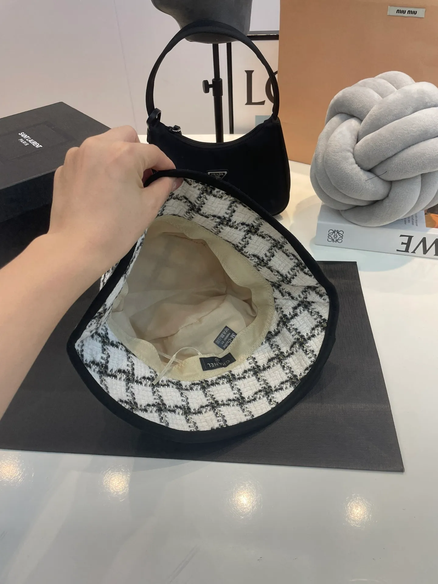 P60 Chanel Chanel 2022 autumn and winter new fisherman hat, plaid cold hat, quality YYdS and super cost-effective