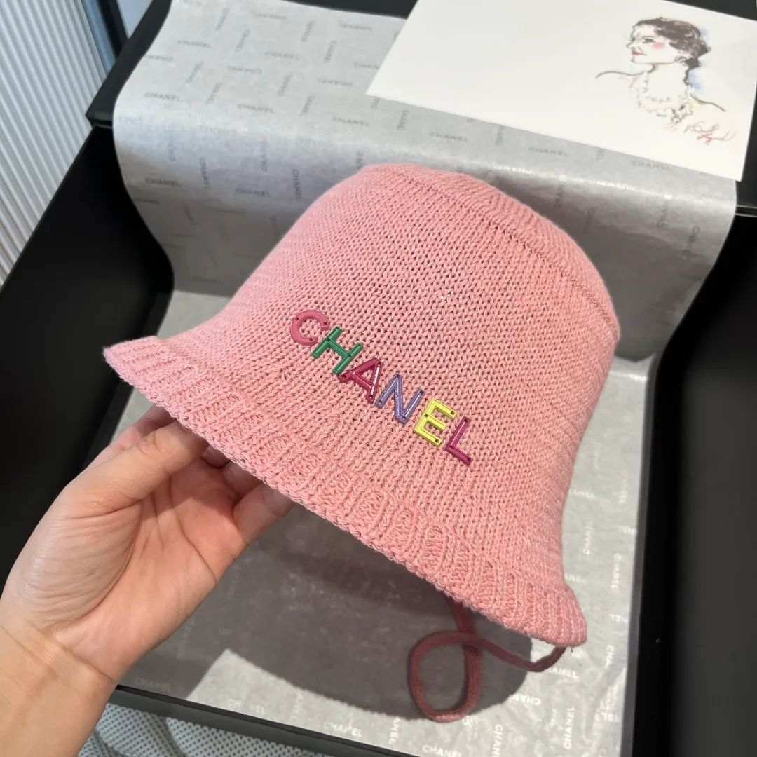 💰80¥ Chanel knitted bucket hat, small top hat, head circumference 57cm