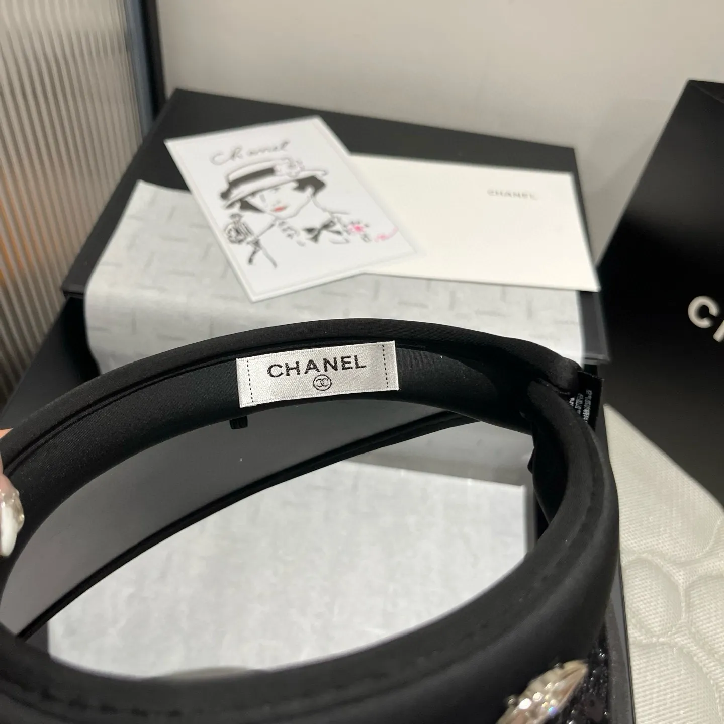💰90¥ Chanel sequin headband, sun hat