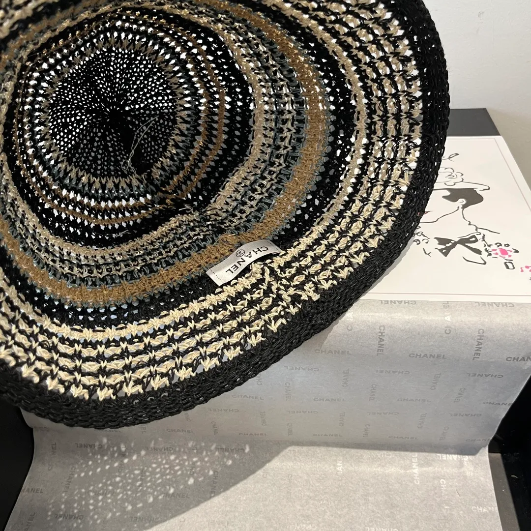 💰100¥ Chanel knitted bucket hat, head circumference 57cm