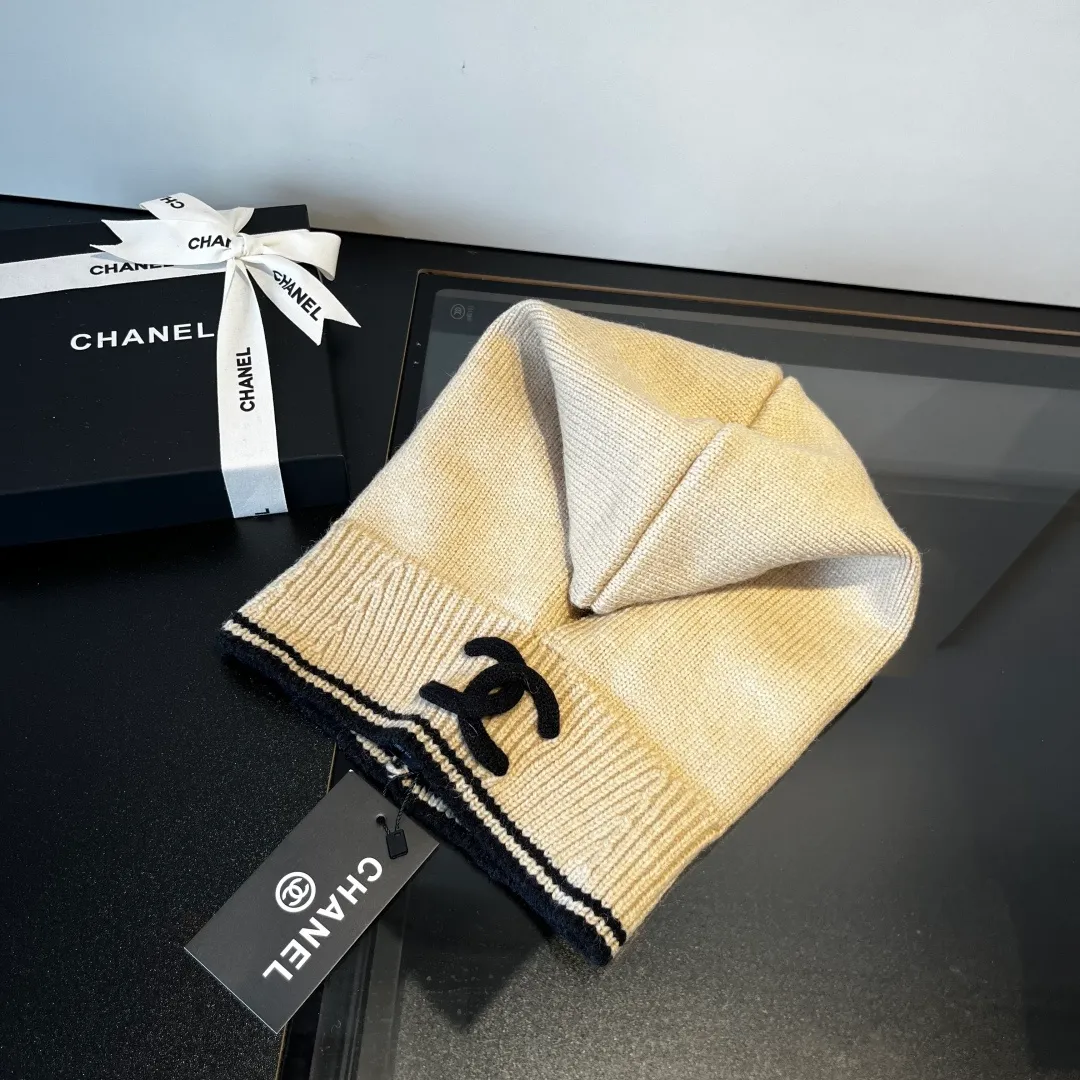 💰70¥ Chanel pullover woolen hat, dual-purpose hat and scarf, very cost-effective