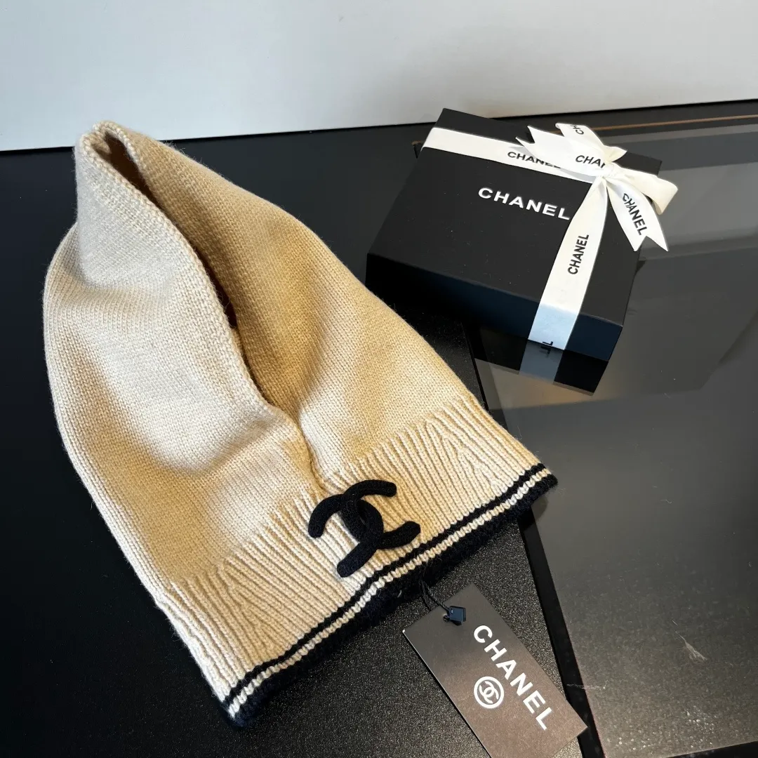 💰70¥ Chanel pullover woolen hat, dual-purpose hat and scarf, very cost-effective