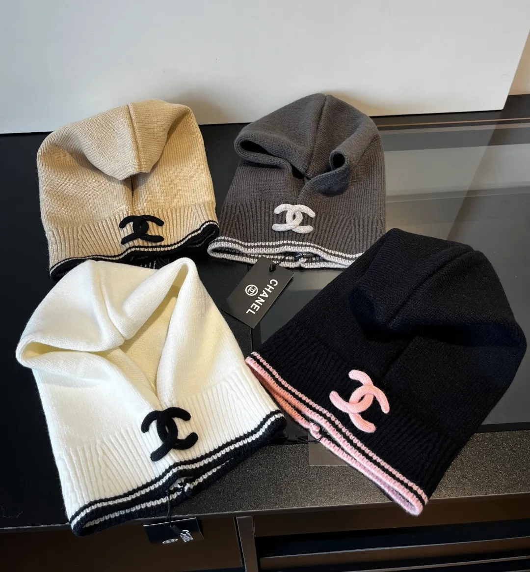 💰70¥ Chanel pullover woolen hat, dual-purpose hat and scarf, very cost-effective