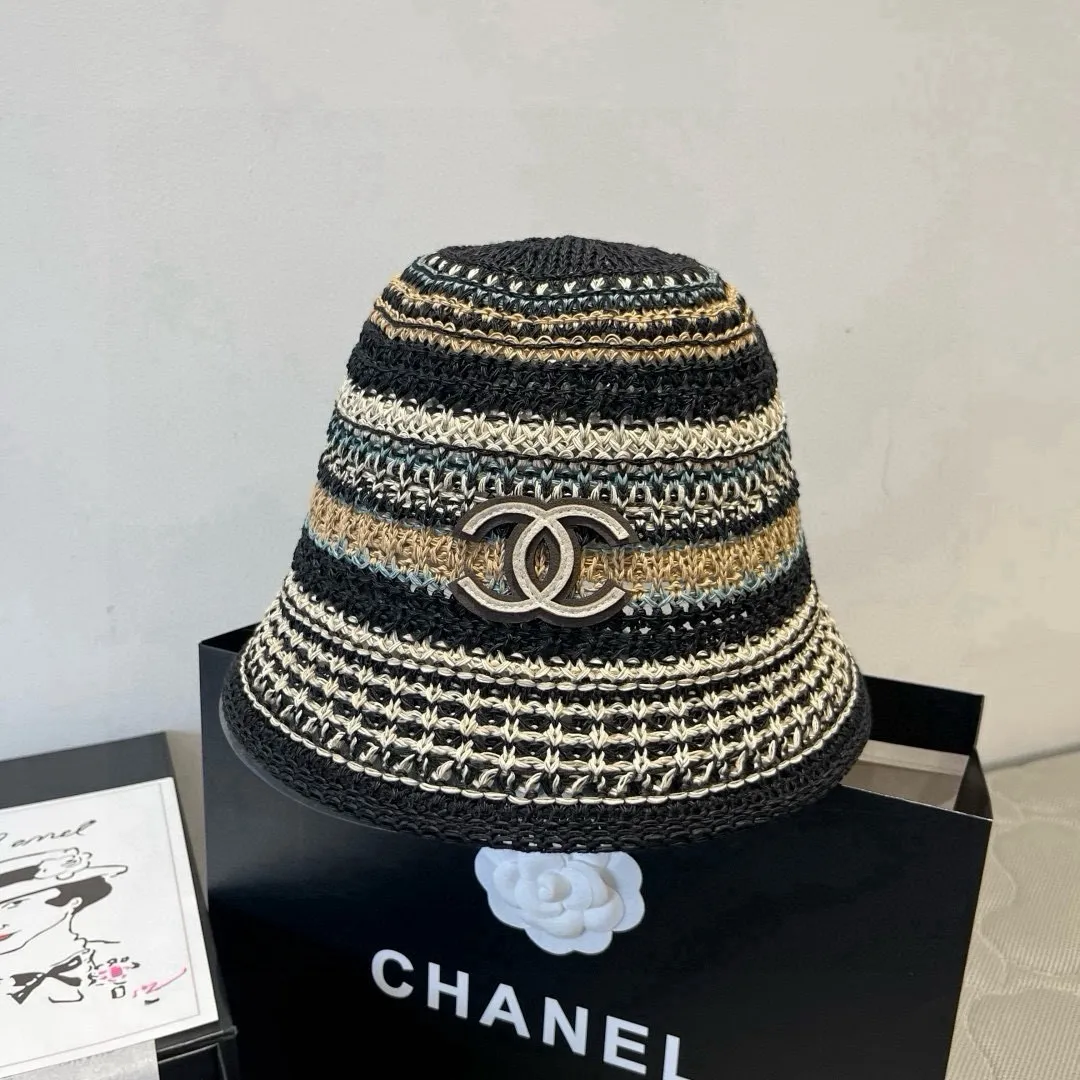 💰100¥ Chanel knitted bucket hat, head circumference 57cm