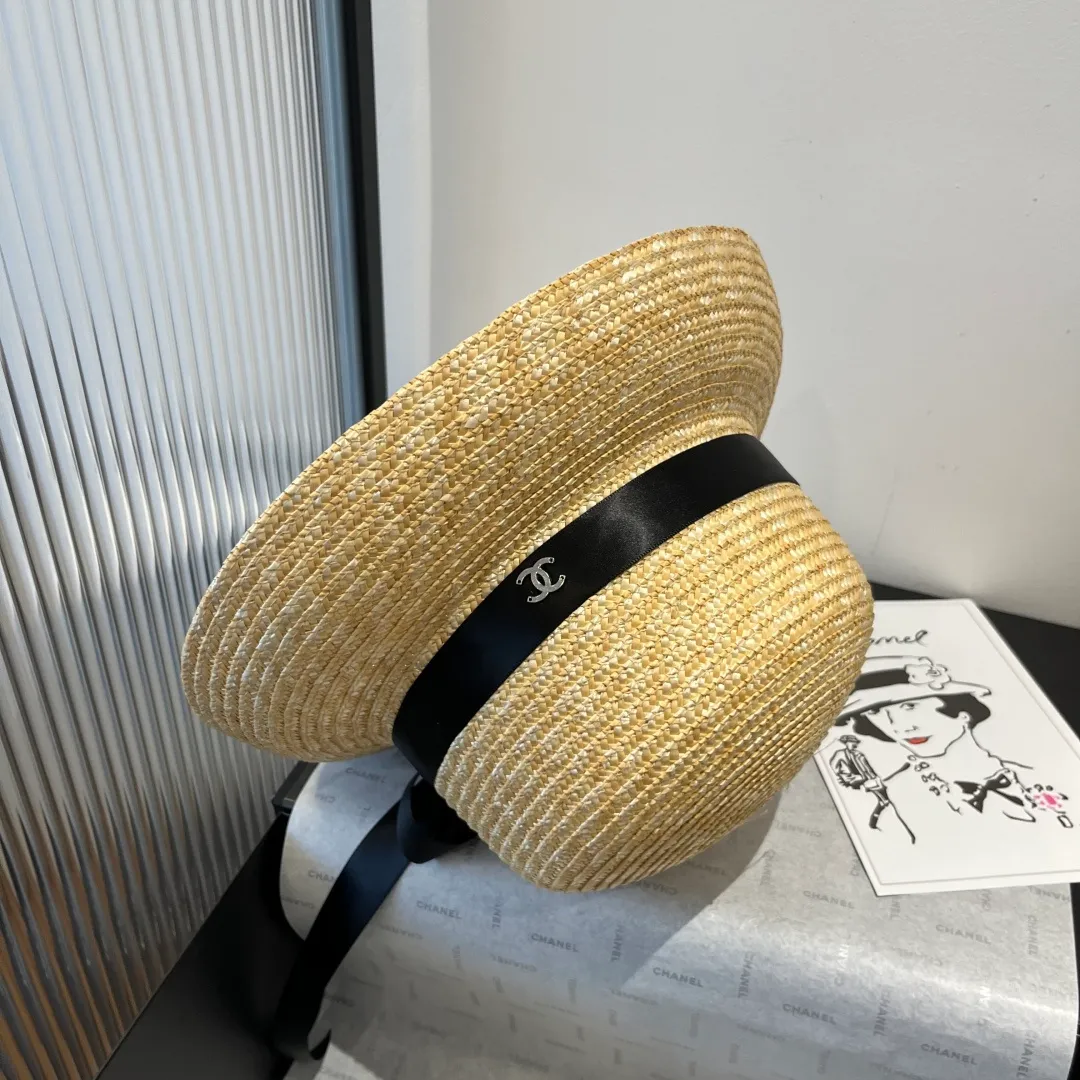 💰140¥ Chanel straw hat, lantern hat, head circumference 57cm