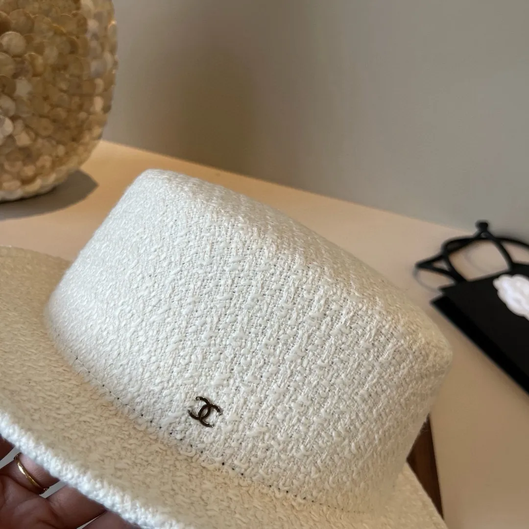 💰170¥ Chanel Chanel classic lady style flat top hat, head circumference 57cm
