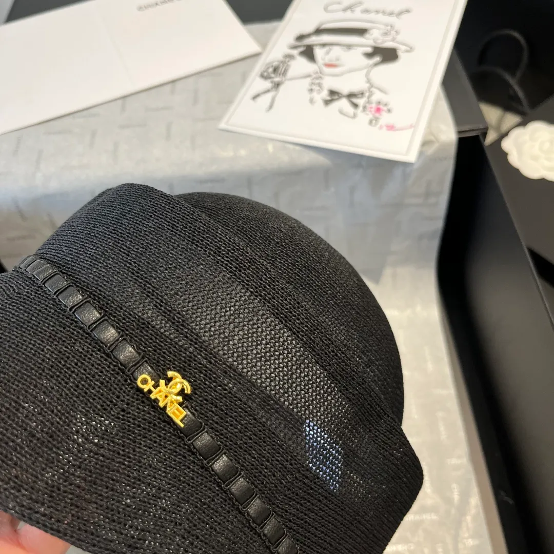 💰140¥ Chanel new duck bill military cap, knitted fabric, light and comfortable, head circumference 57cm