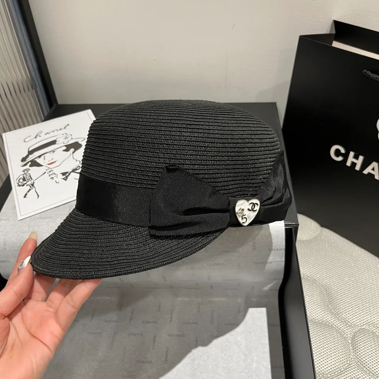 💰130¥ Chanel Knight, peaked cap, head circumference 57