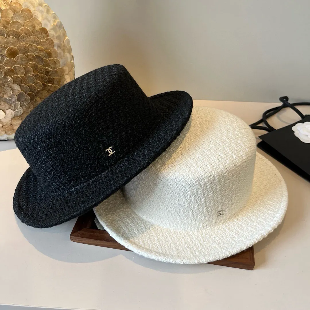 💰170¥ Chanel Chanel classic lady style flat top hat, head circumference 57cm
