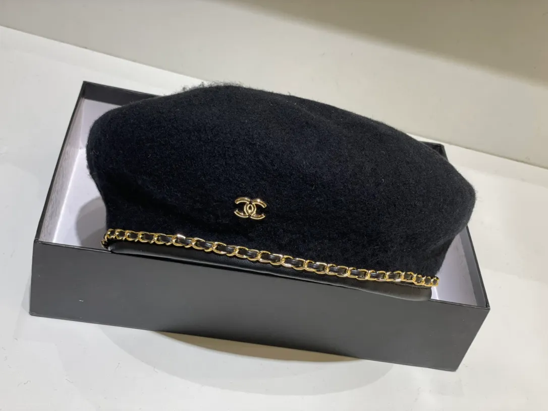 Special P90💛 Comes with dust bag [CHANEL Chanel] 2021 autumn and winter new wool beret, new model is on the shelves, super easy to match, hurry up and get it