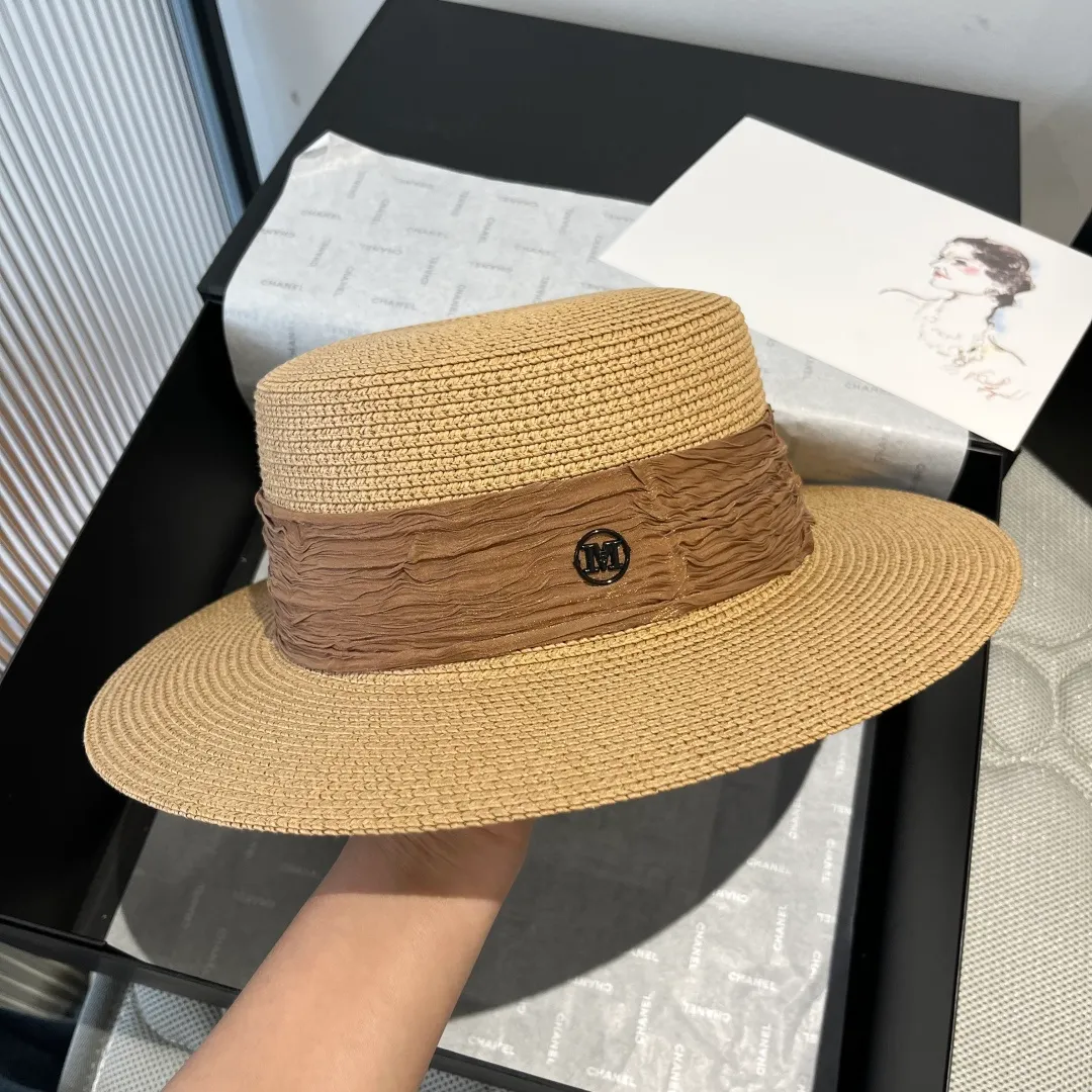 💰110¥ Chanel's new double M flat hat, sunshade hat, head circumference 57cm