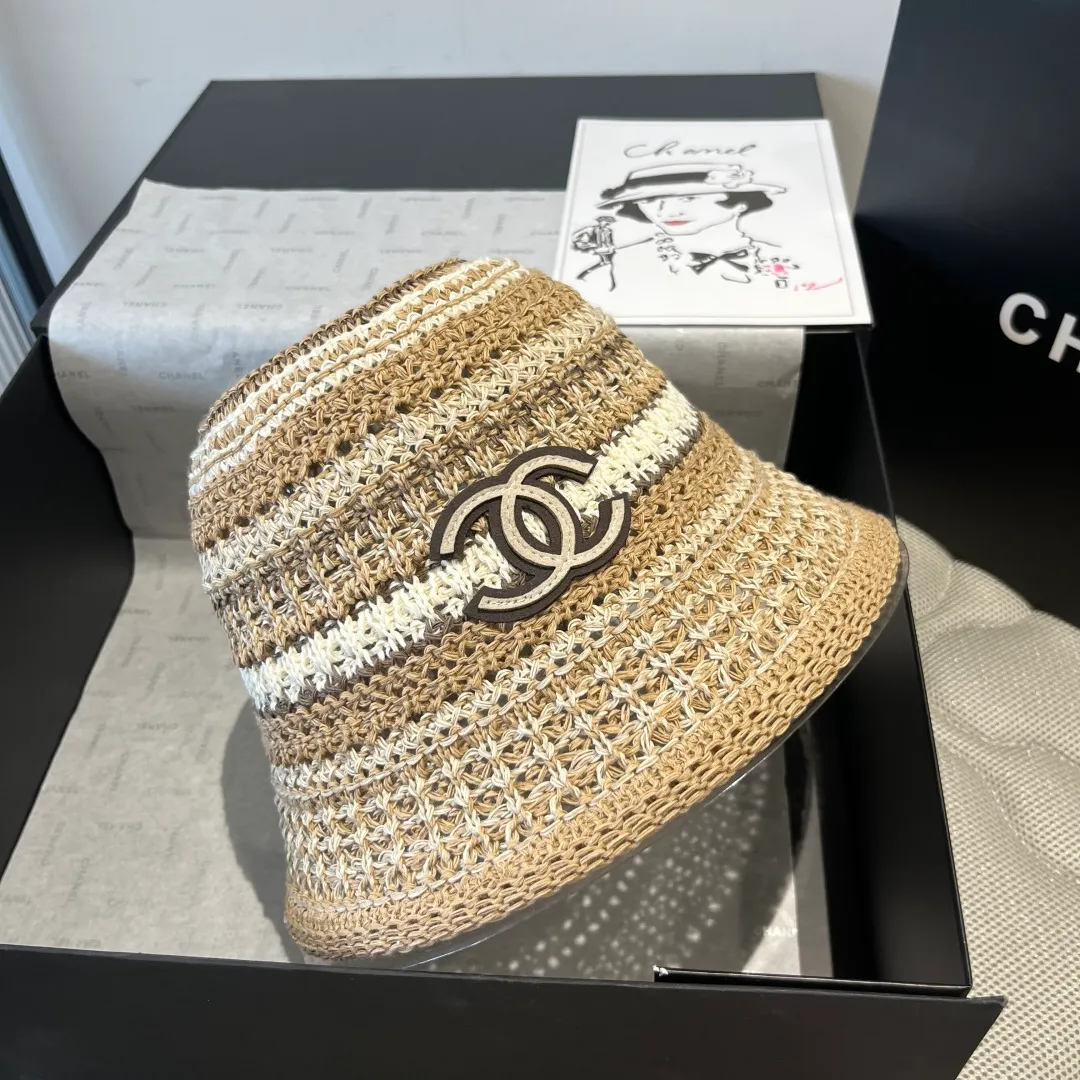 💰100¥ Chanel knitted bucket hat, head circumference 57cm