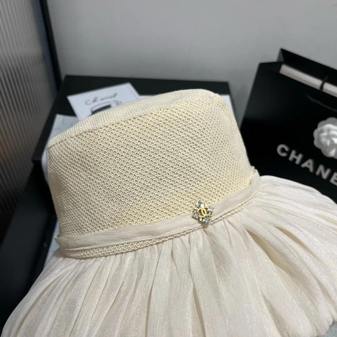 💰120¥ Chanel new lantern hat, sun hat, foldable, head circumference 57cm