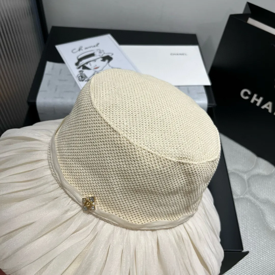 💰120¥ Chanel new lantern hat, sun hat, foldable, head circumference 57cm