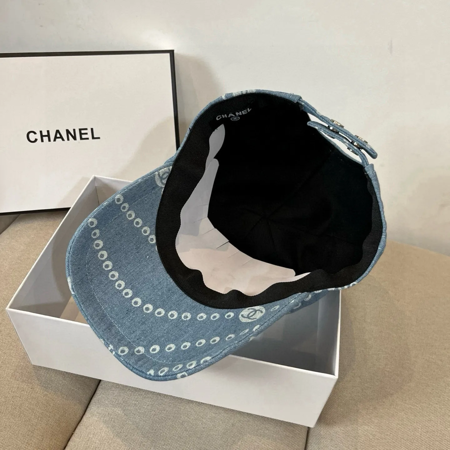 P60 CHANEL Chanel 2025 new small fragrance big-name baseball cap, counter classic style, unisex, head circumference 57