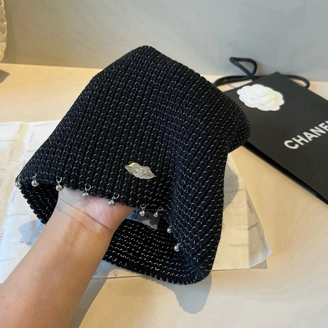 💰110¥ Chanel new knitted bucket hat, head circumference 57cm