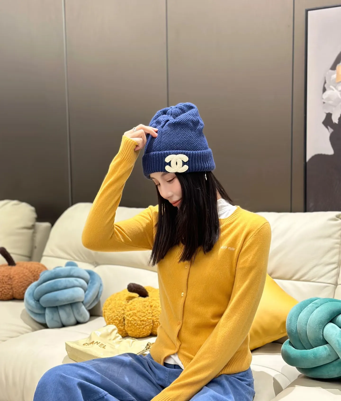 💰70¥ Chanel knitted beanie