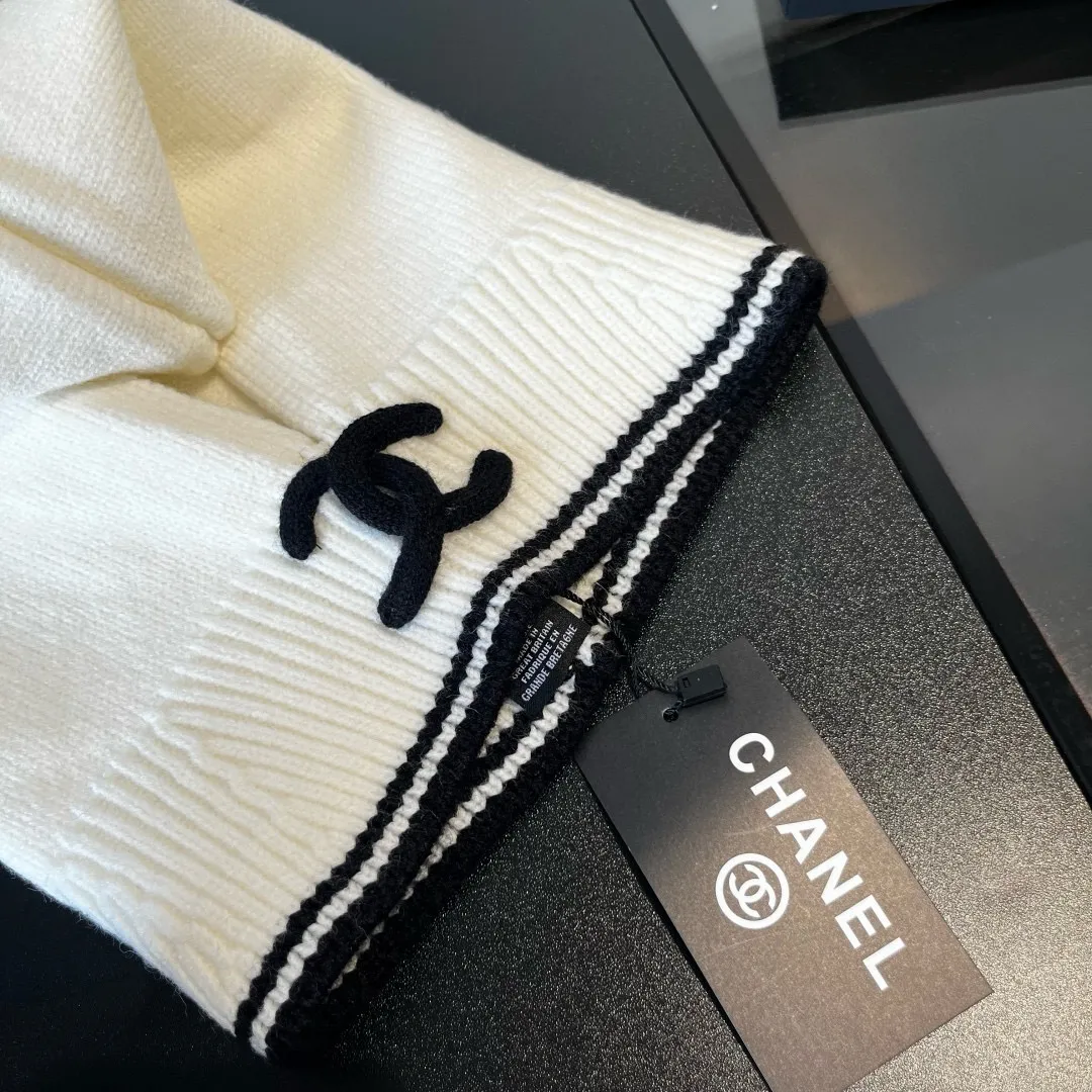 💰70¥ Chanel pullover woolen hat, dual-purpose hat and scarf, very cost-effective