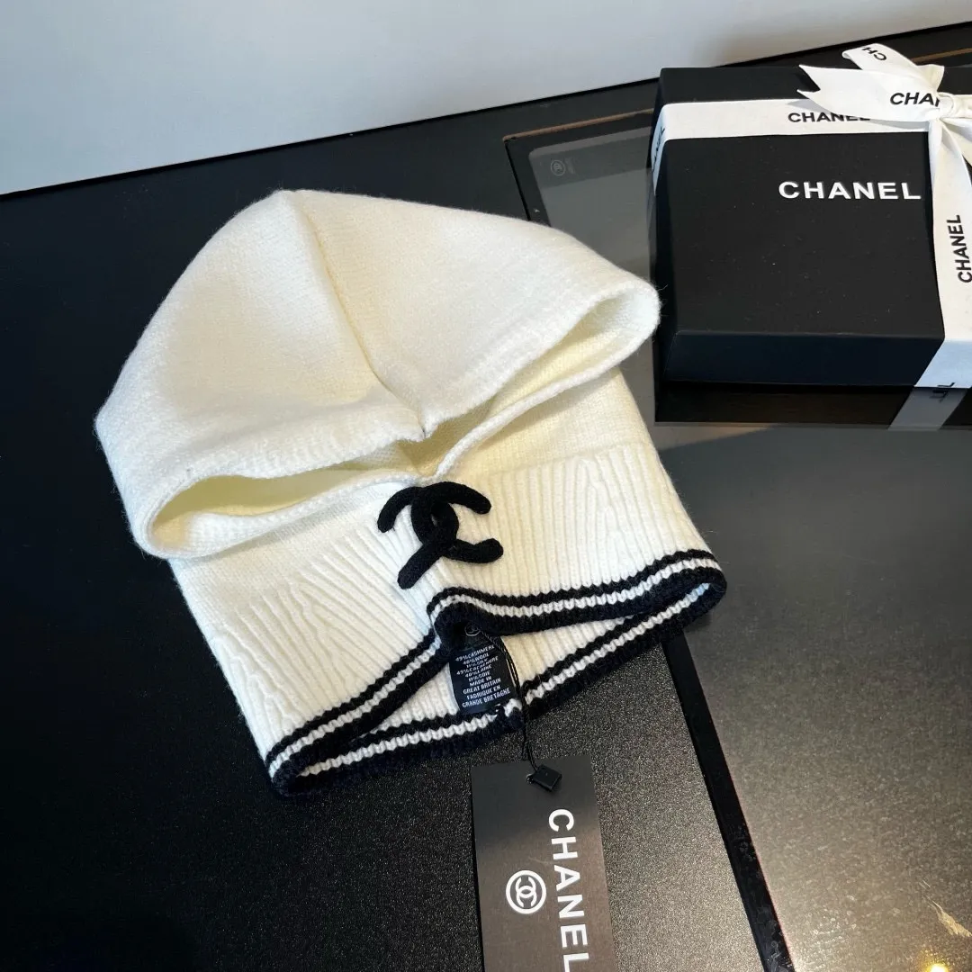 💰70¥ Chanel pullover woolen hat, dual-purpose hat and scarf, very cost-effective