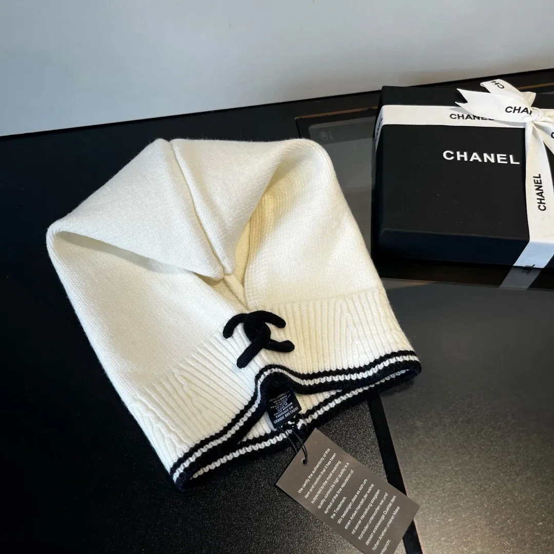 💰70¥ Chanel pullover woolen hat, dual-purpose hat and scarf, very cost-effective