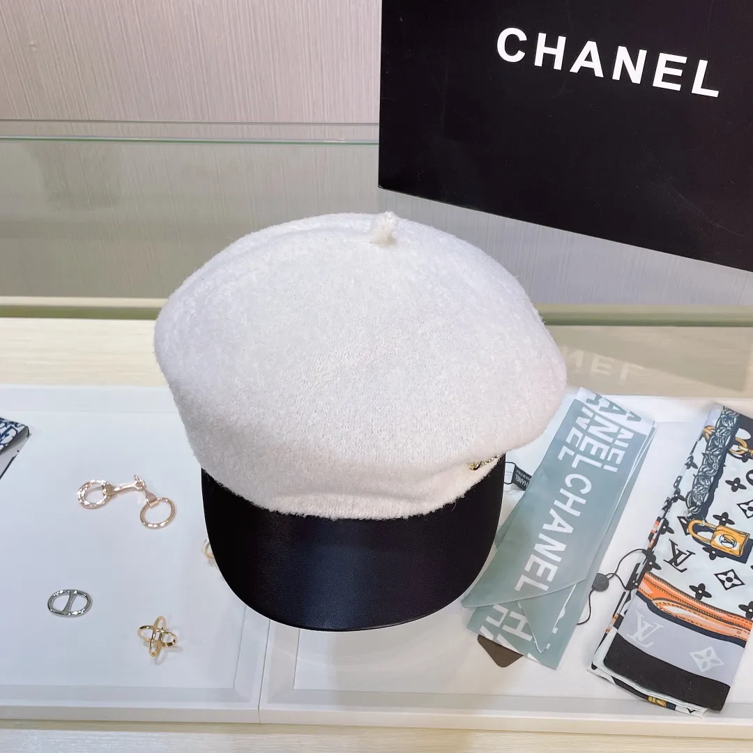 🉐60🔥 Chanel's new autumn and winter custom-made military cap, contrasting fabrics, niche yet high-end! The latest style of Xiaoxiangfeng, a must-have for celebrities